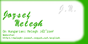 jozsef melegh business card